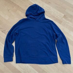 Lands End Hoodie Blue Size Large